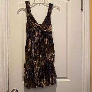 Short Flowy Patterned Dress